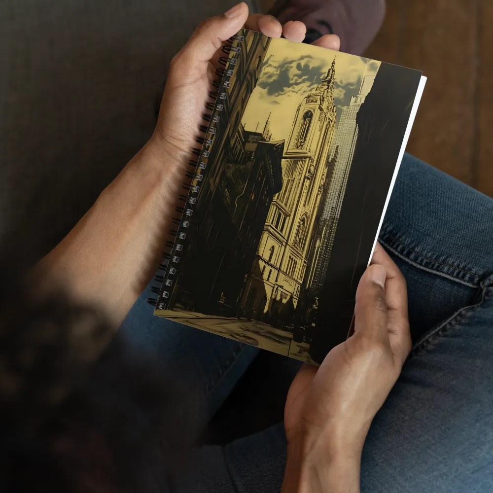City's Golden Echo 
 Spiral Notebook | 140 pages