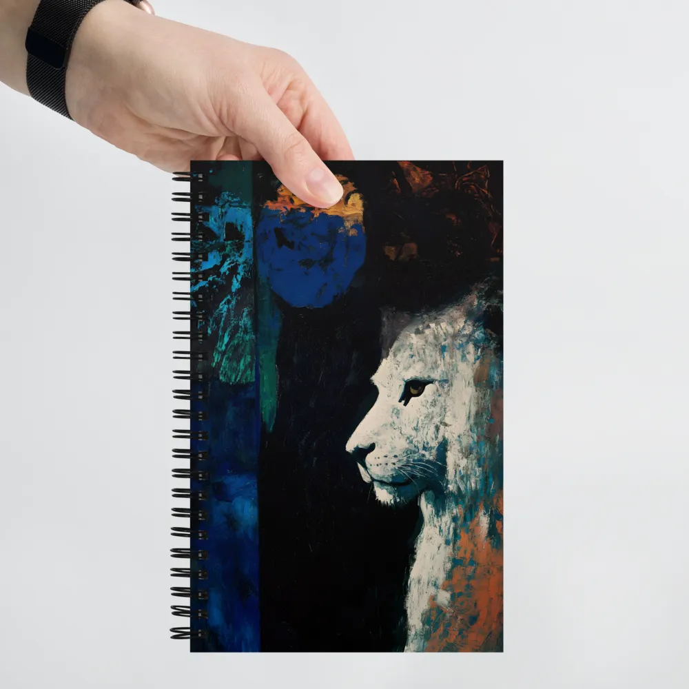 Cosmic Lion's Gaze 
 Spiral Notebook | 140 pages
