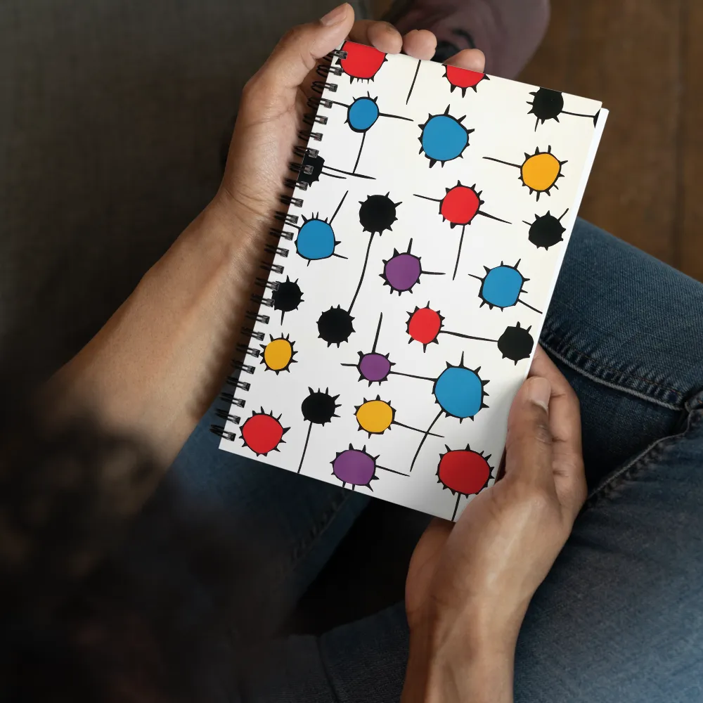 Spiked Abstract Shapes 
 Spiral Notebook | 140 pages