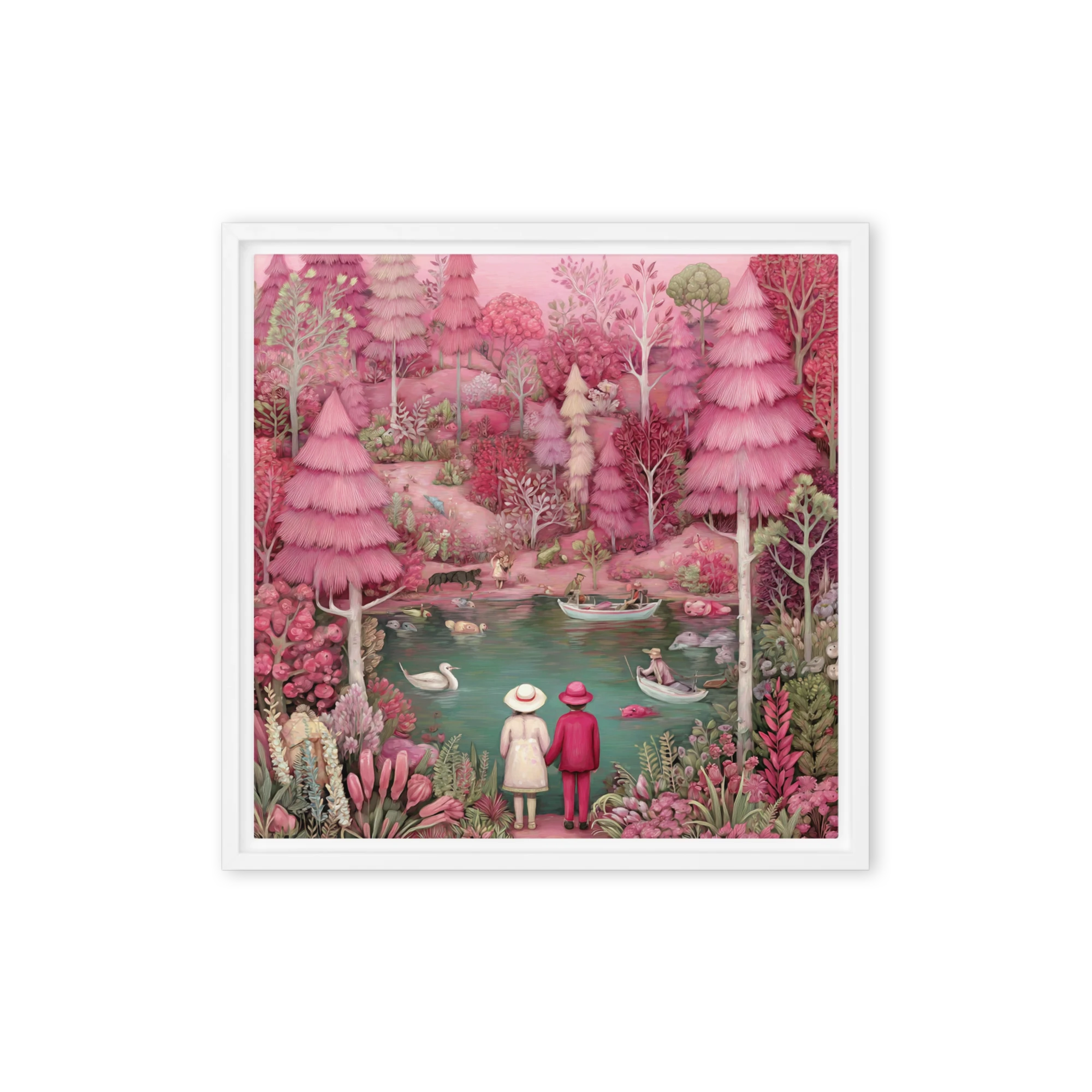 The Whimsical Pink Forest