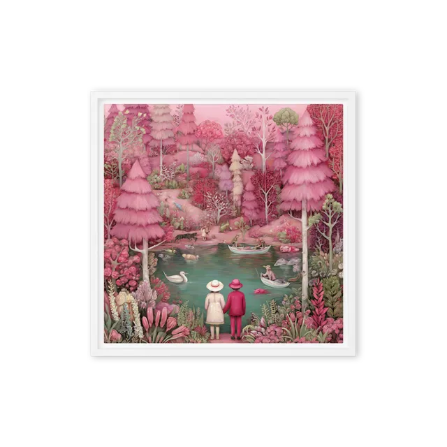 The Whimsical Pink Forest | Art Print