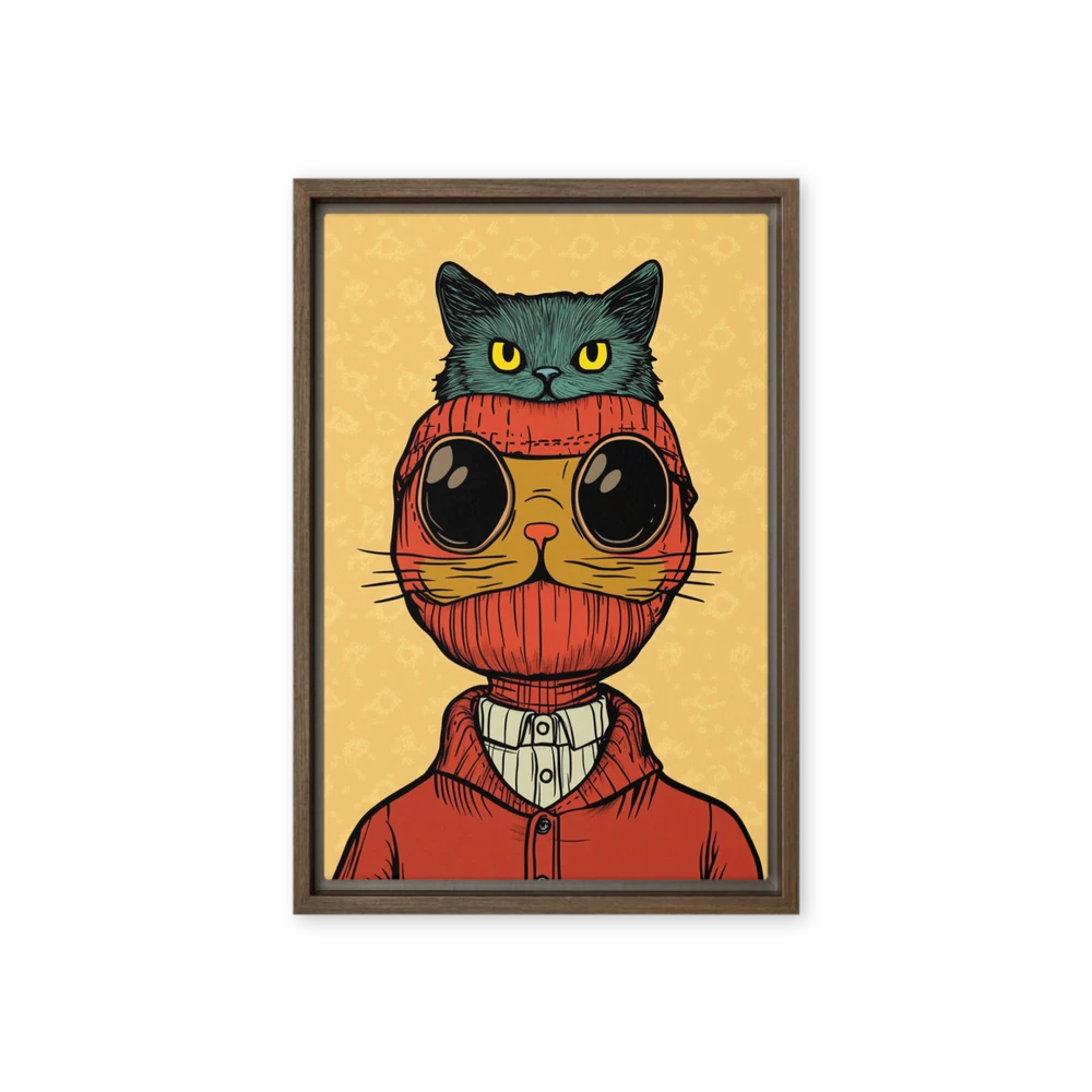 Pop Surreal Cat Gaze | Art Print