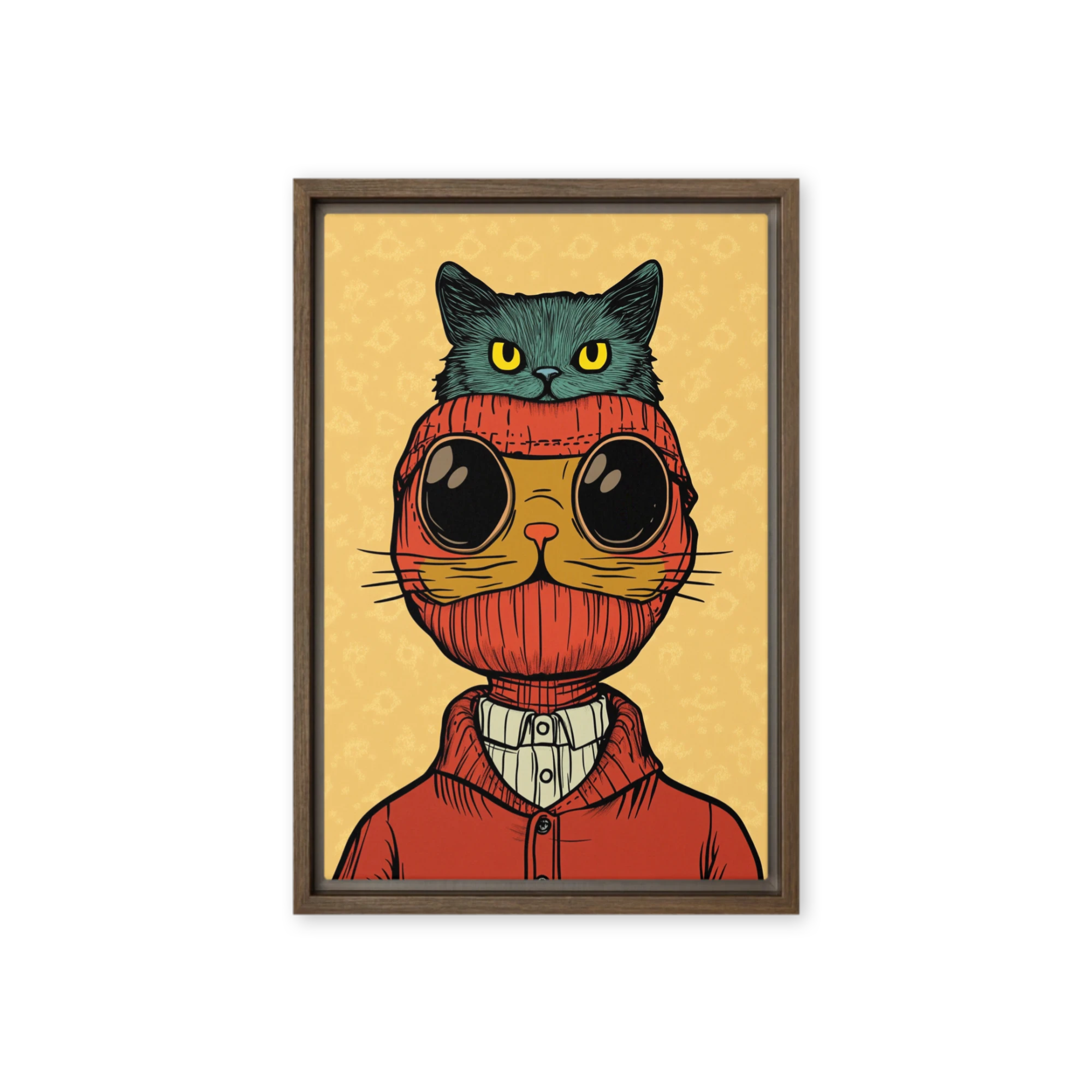 Pop Surreal Cat Gaze | Art Print