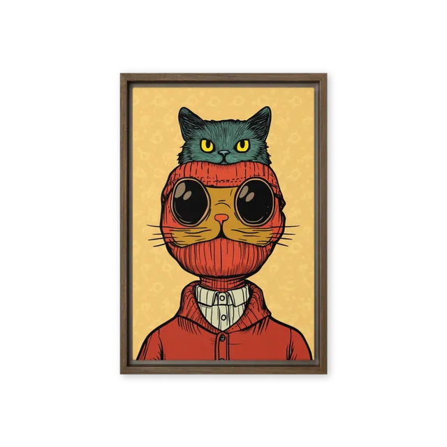 Pop Surreal Cat Gaze | Art Print