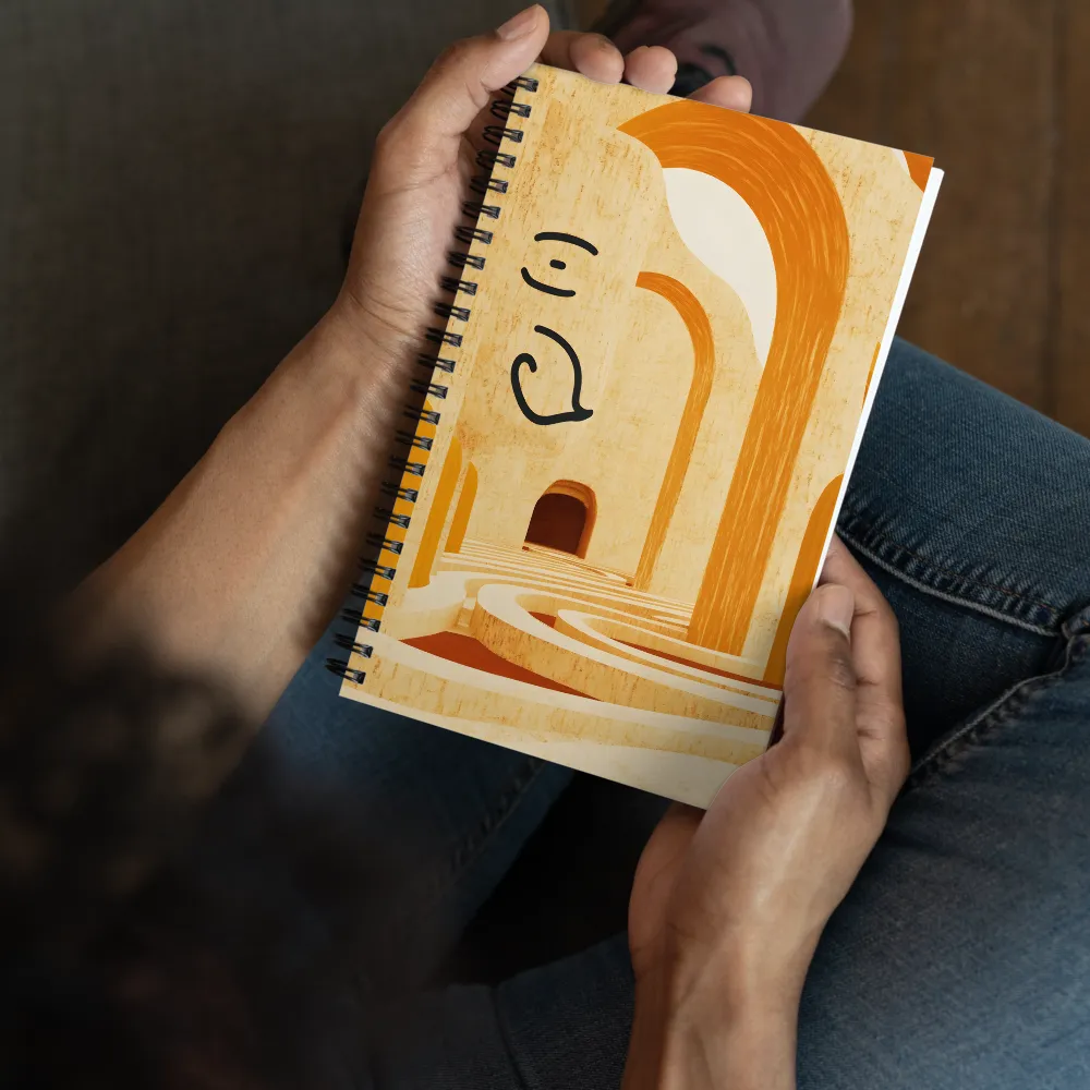 Labyrinth of Ancient Arches 
 Spiral Notebook | 140 pages