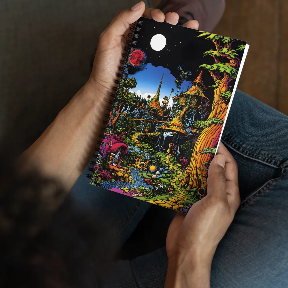 Psychedelic Fantasy Realm 
 Spiral Notebook | 140 pages