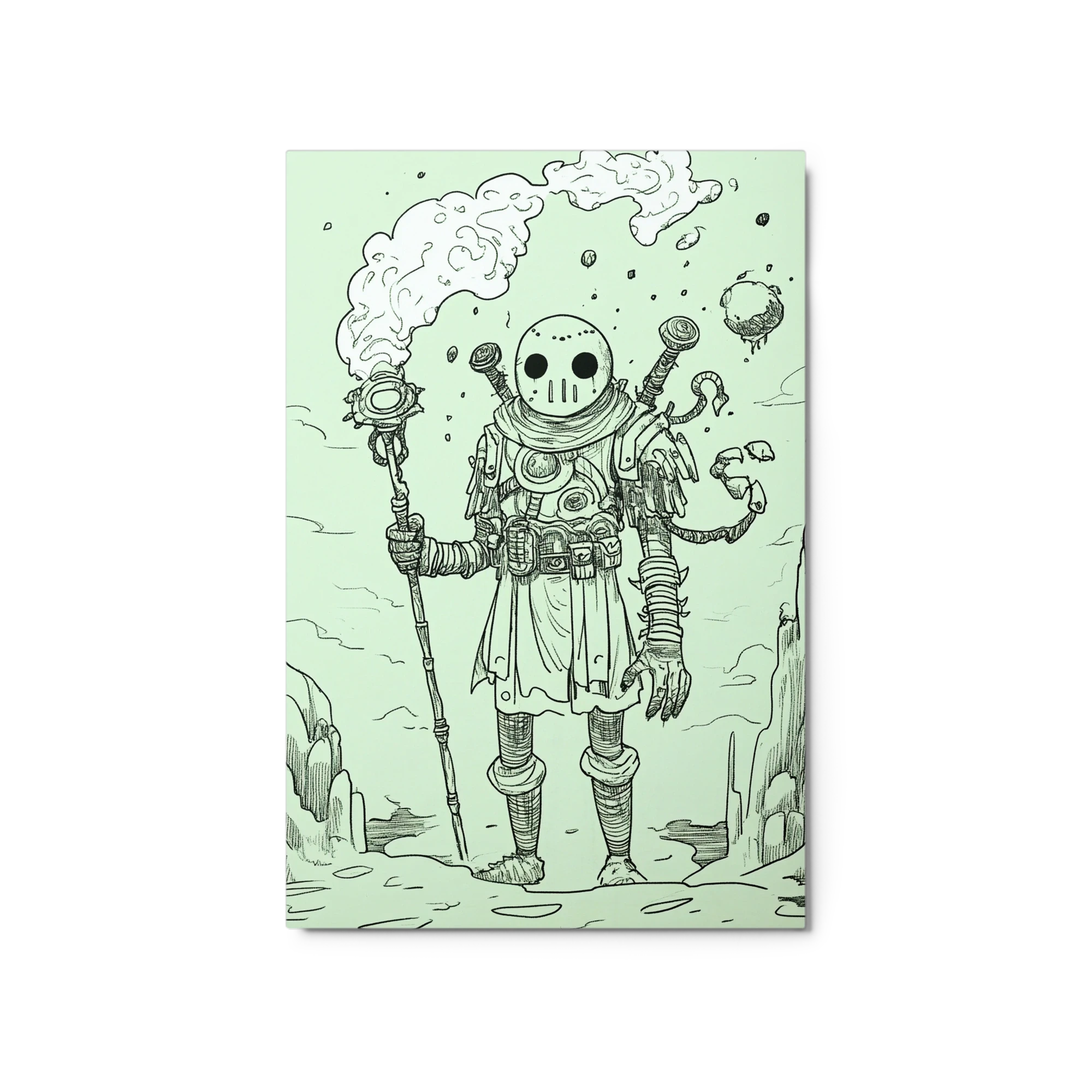 Surreal Fantasy Robot Illustration