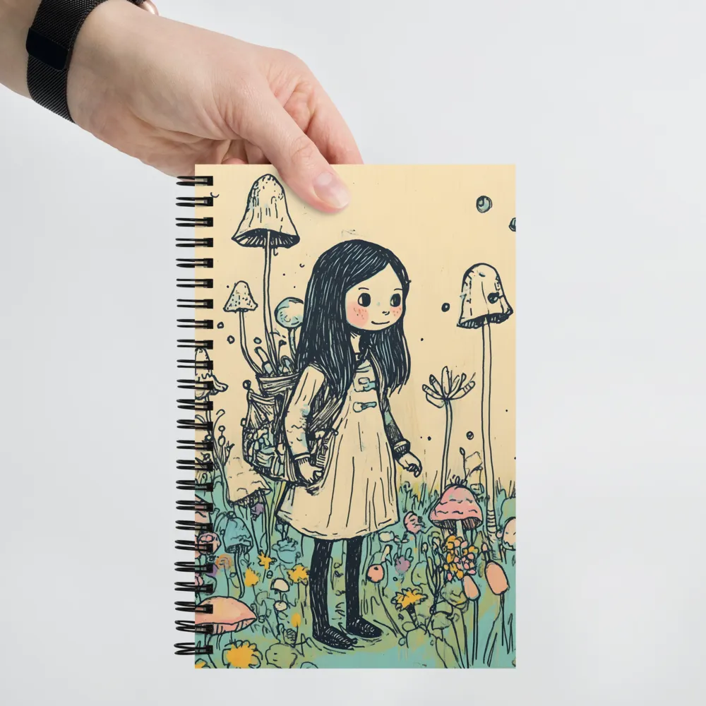 Whimsical Mushroom Explorer 
 Spiral Notebook | 140 pages
