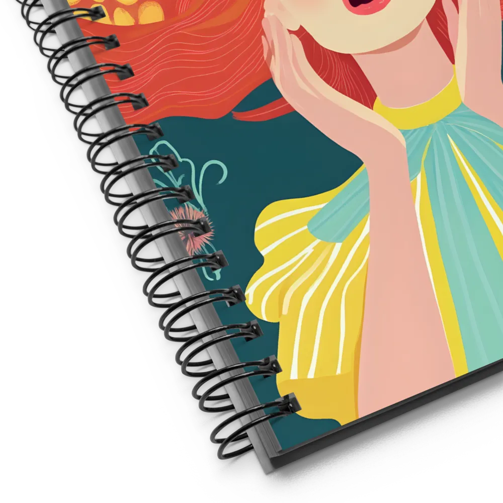 Overwhelmed Bloom 
 Spiral Notebook | 140 pages