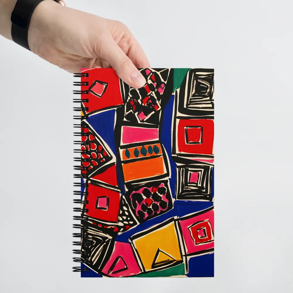 Colorful Geometric Abstraction 
 Spiral Notebook | 140 pages
