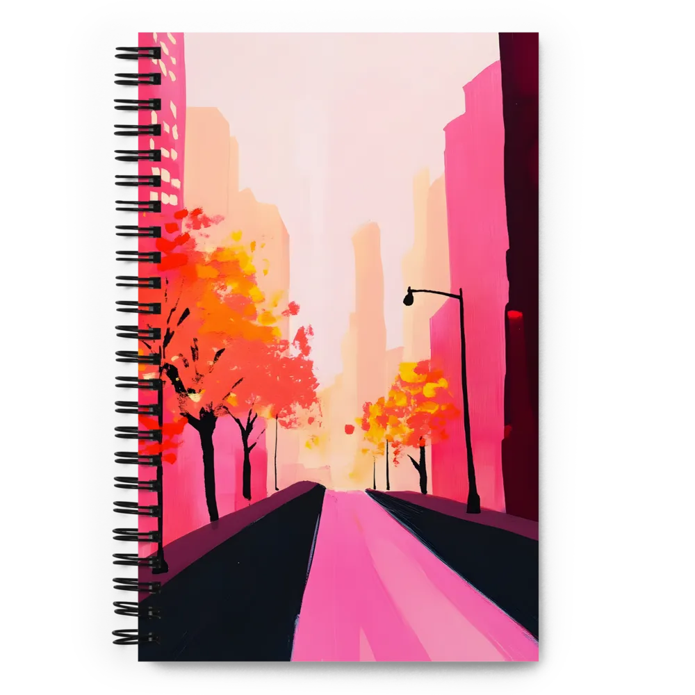 Neon Cityscape 
 Spiral Notebook | 140 pages
