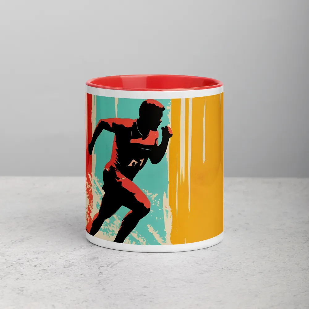 Dynamic Pace 
 Mug with Dark Green inside