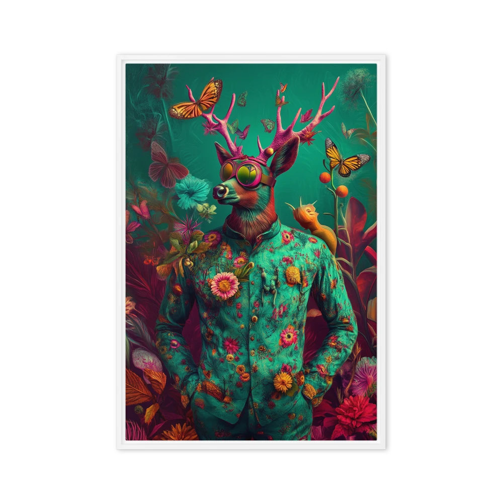 The Floral Stag | Art Print