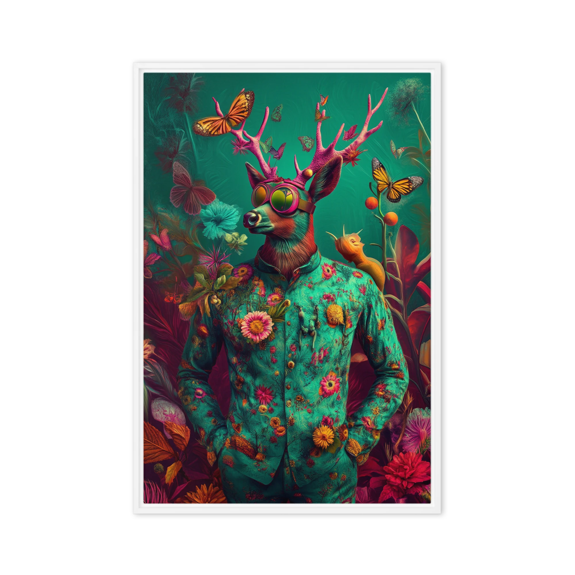 The Floral Stag | Art Print