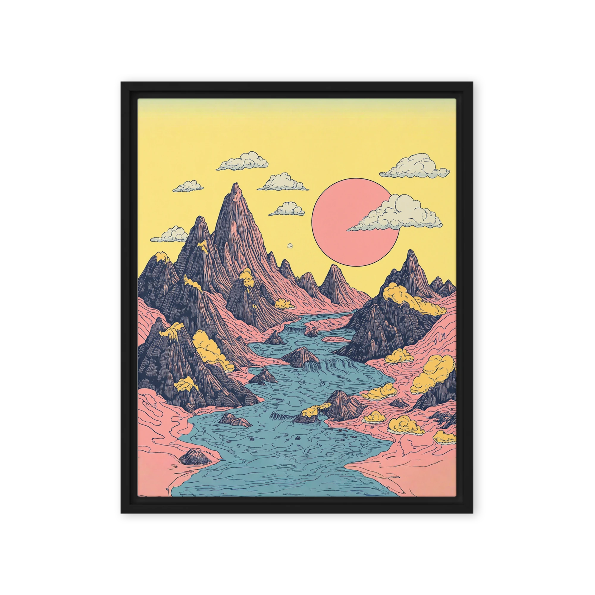 Sunrise Over Dreamy Peaks | Art Print