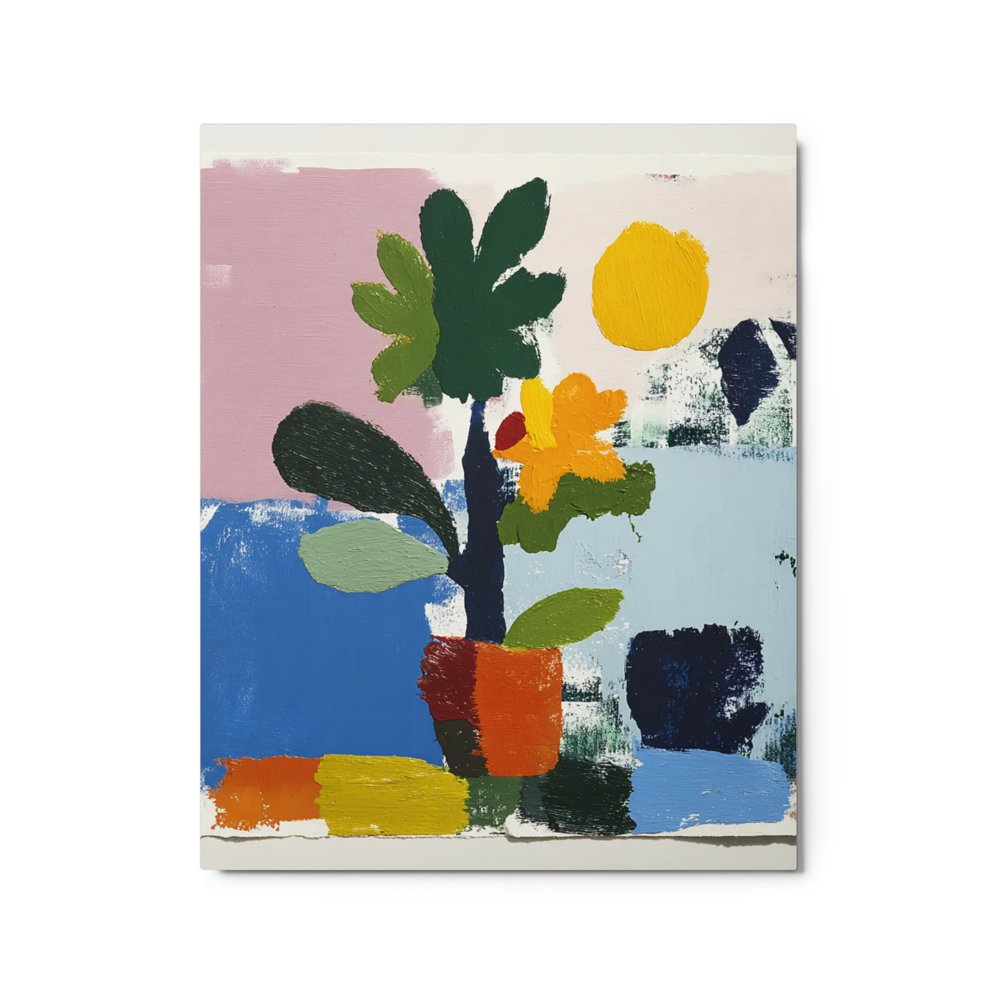 Abstract Potted Flora 
 Canvas | 24″x 30″