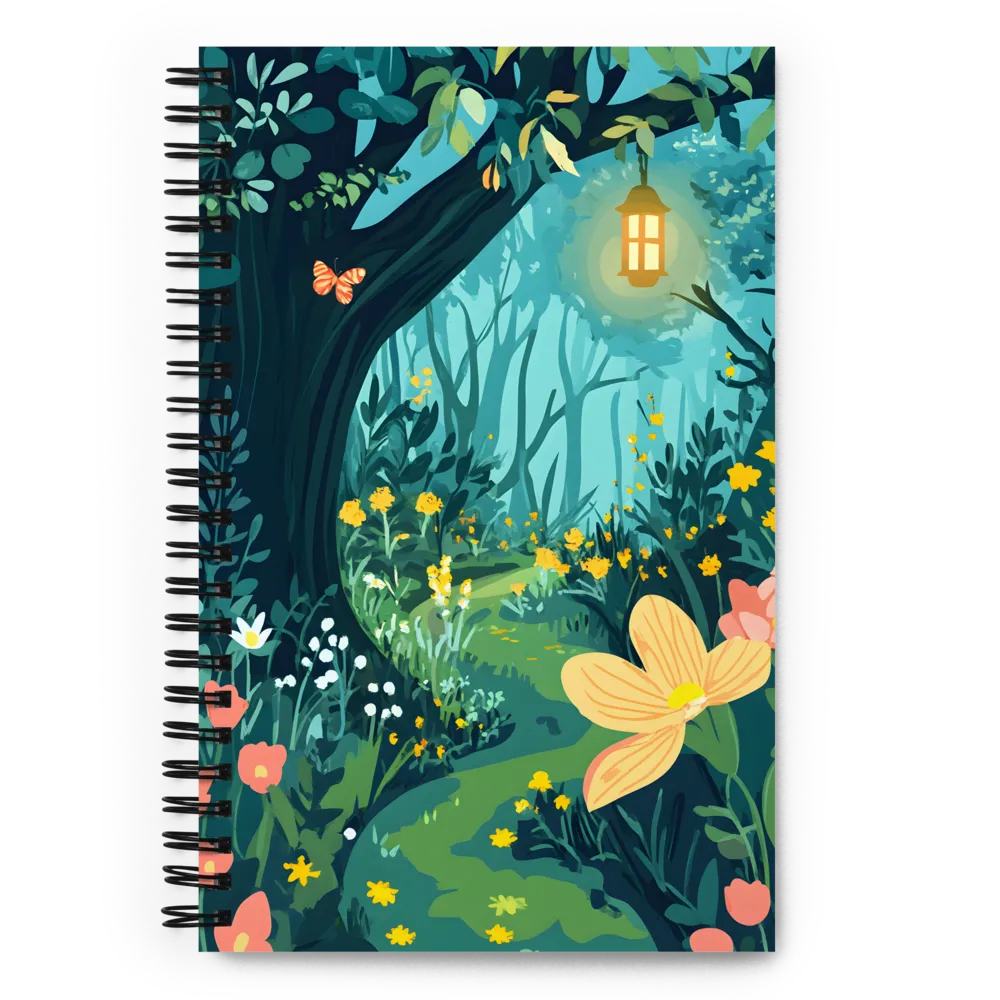 Enchanted Forest Path 
 Spiral Notebook | 140 pages
