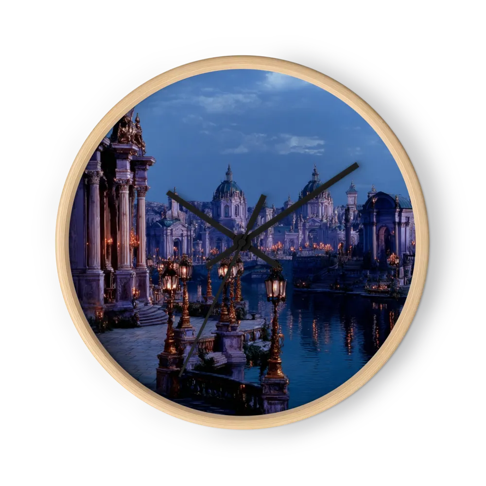 City of Golden Lanterns | Wall Clock