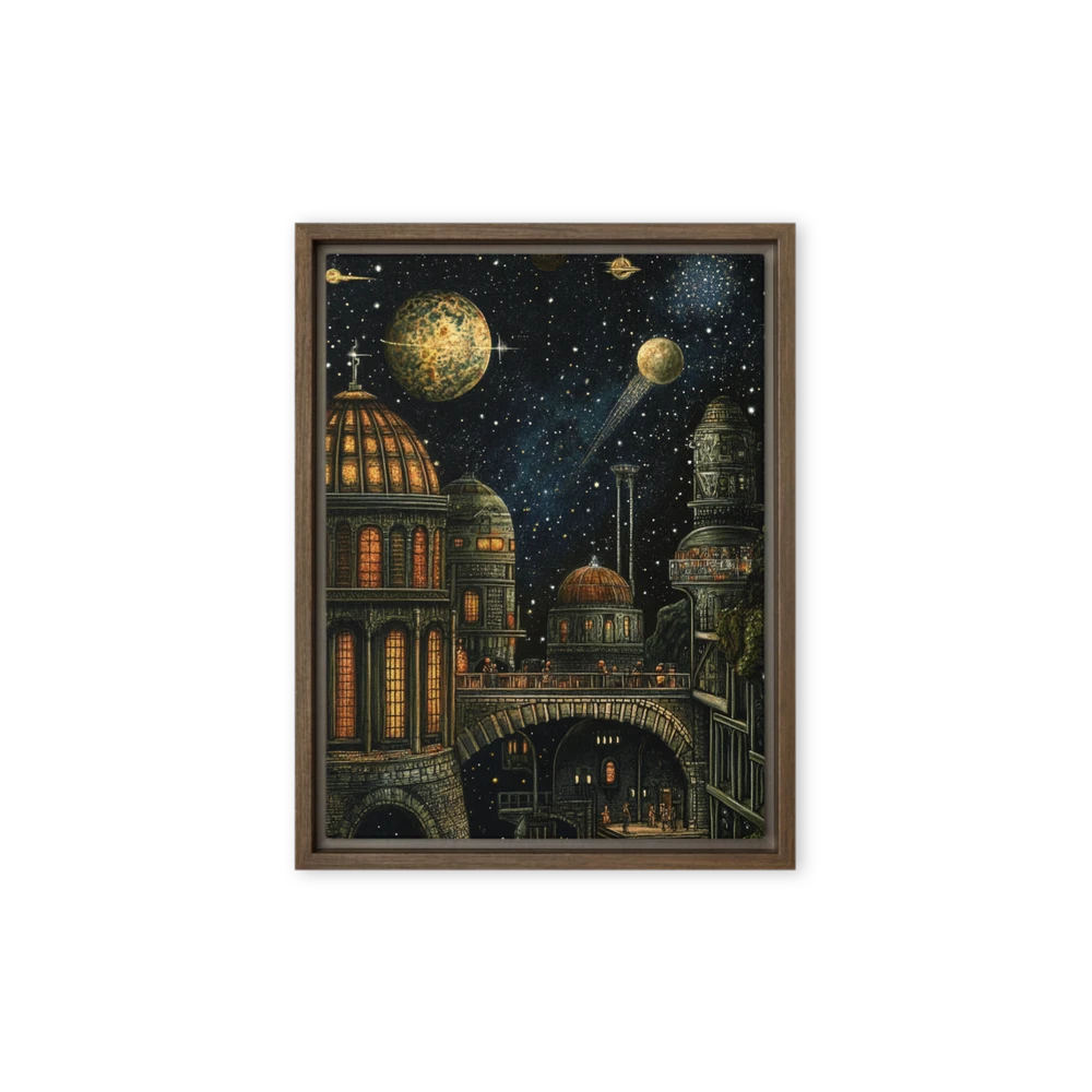Cosmic Metropolis Illustration | Art Print