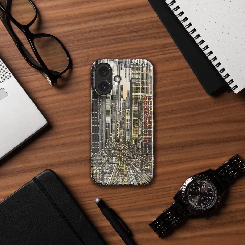 Urban Gridscape 
 iPhone 14 Plus | Tough Case