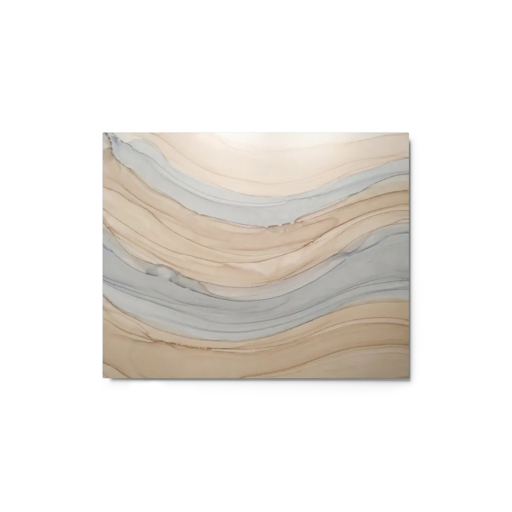 Serene Flow 
 Poster with Red oak Frame | 8″x 10″