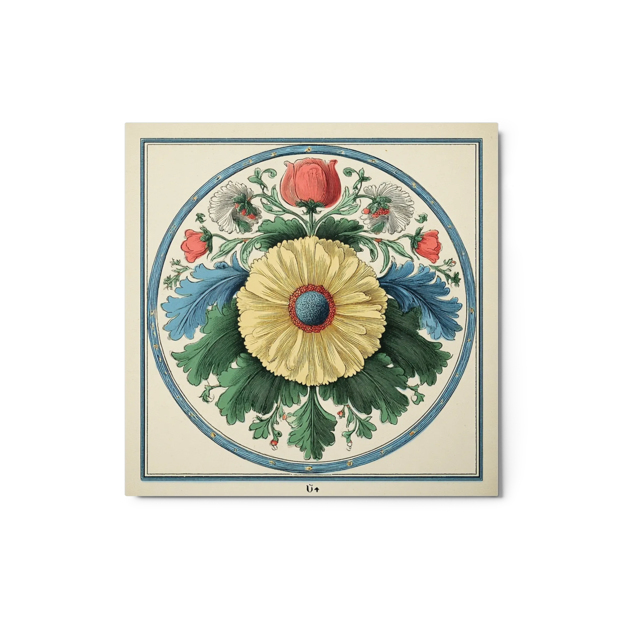Symmetrical Floral Rosette