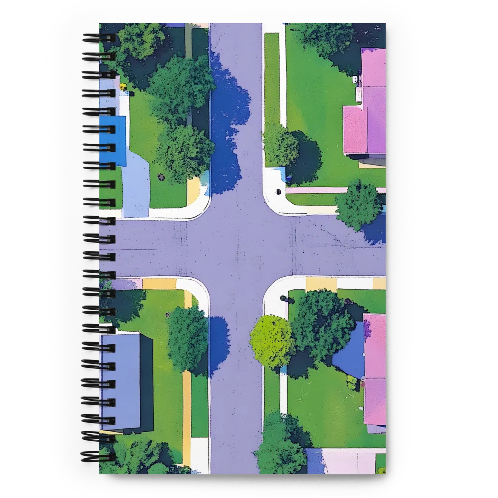 Suburban Intersection 
 Spiral Notebook | 140 pages