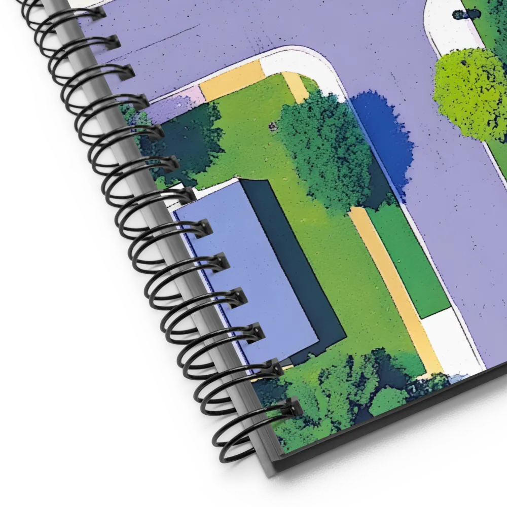 Suburban Intersection 
 Spiral Notebook | 140 pages