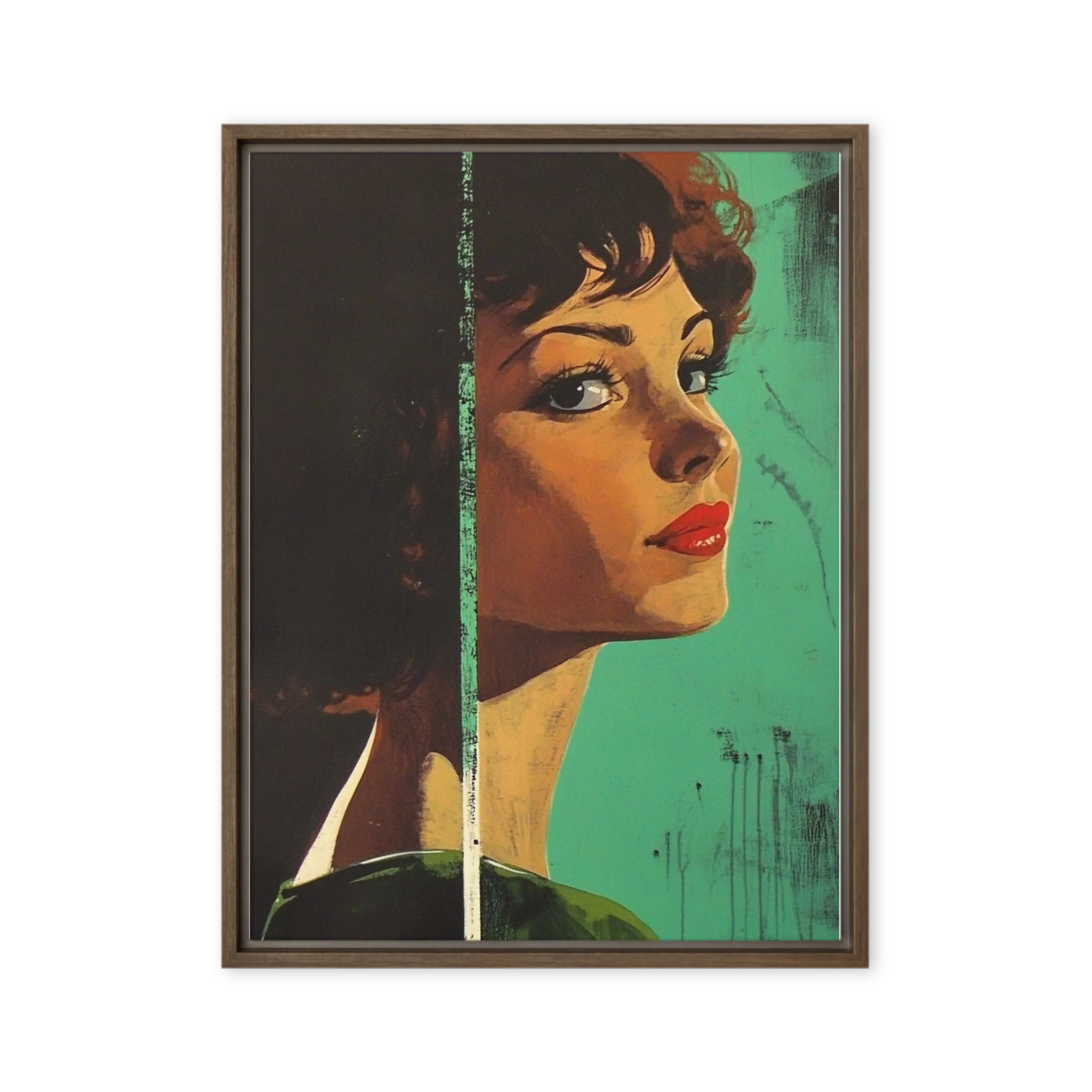 Female Portrait in Pop Art Style