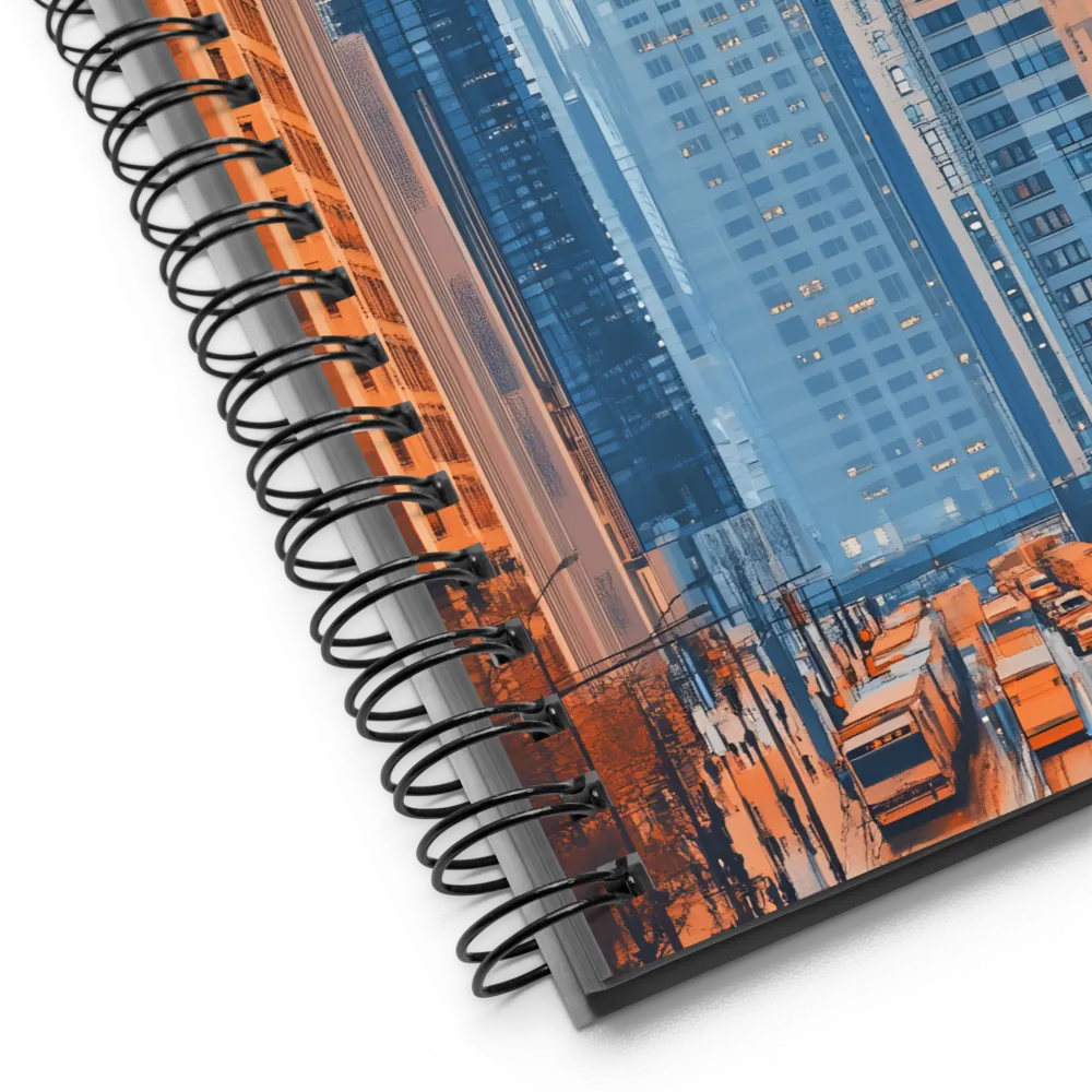 Urban Metropolis Painting 
 Spiral Notebook | 140 pages