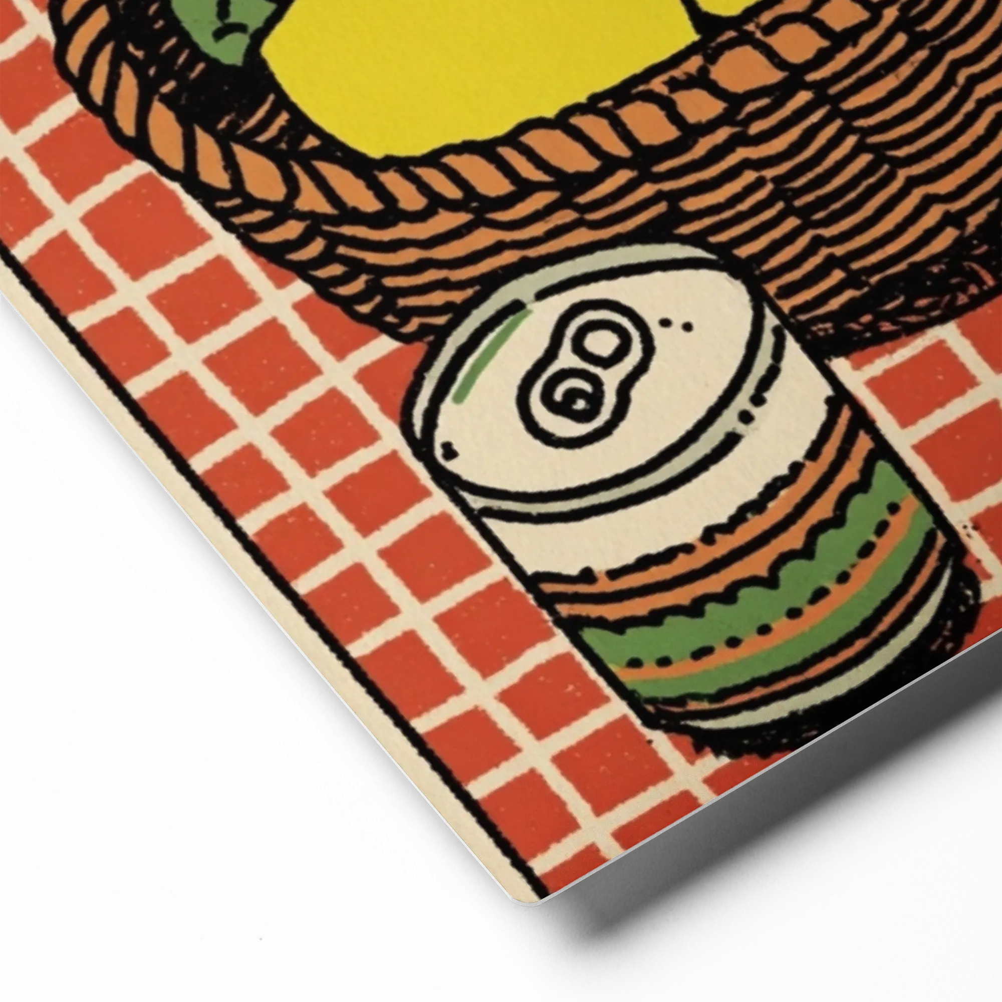 Lemons on Gingham | Art Print