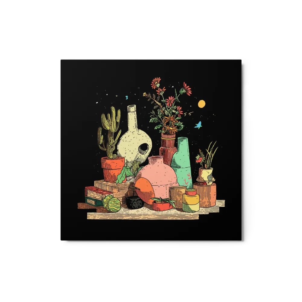 Midnight Botanicals 
 Canvas | 12″x 12″