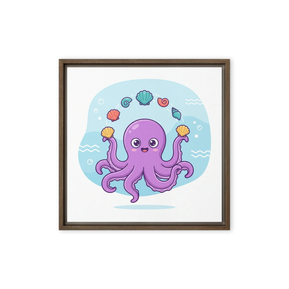 Whimsical Octopus Juggler | Art Print