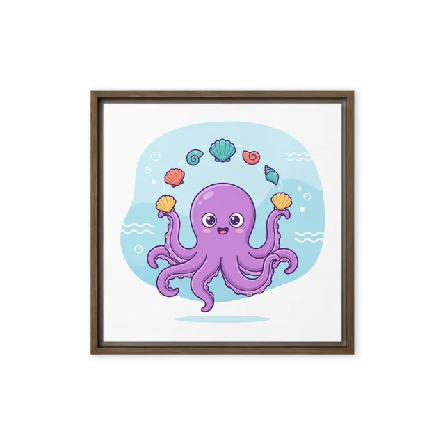 Whimsical Octopus Juggler | Art Print
