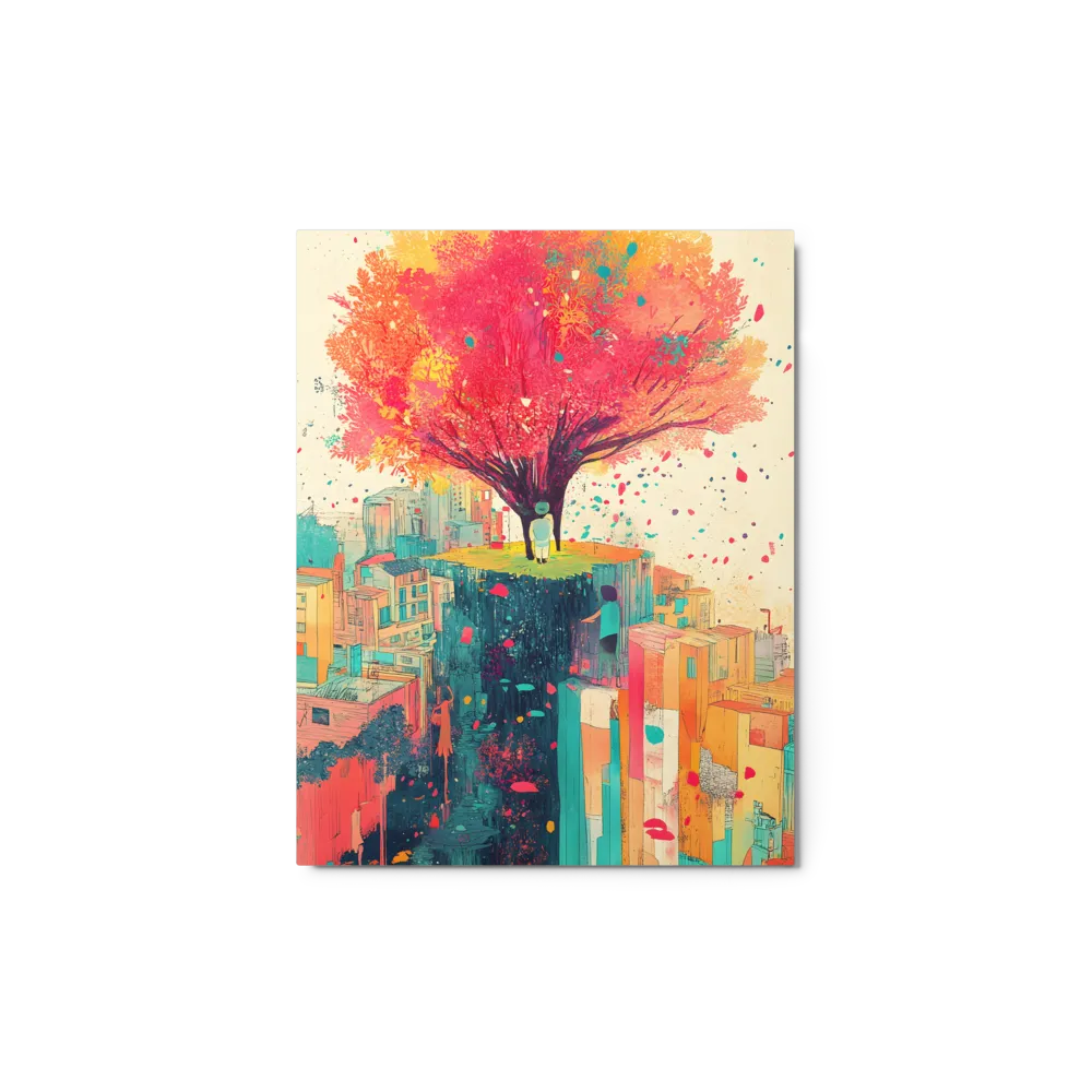 Vibrant Floating Cityscape 
 Canvas | 12″x 36″