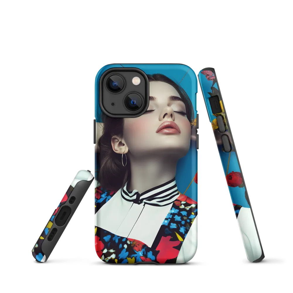 Modern Floral Portrait | Phone Case