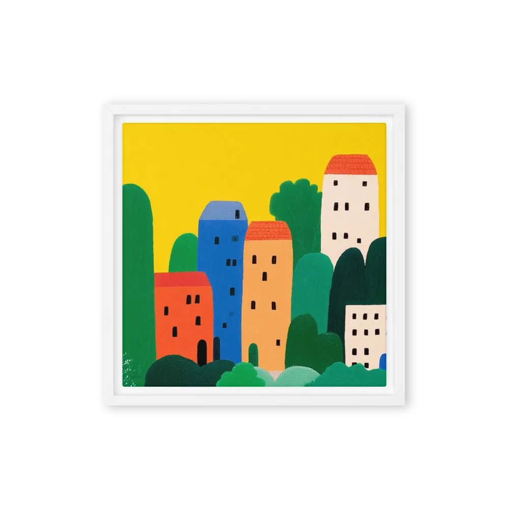 Yellow Village Horizon | Art Print
