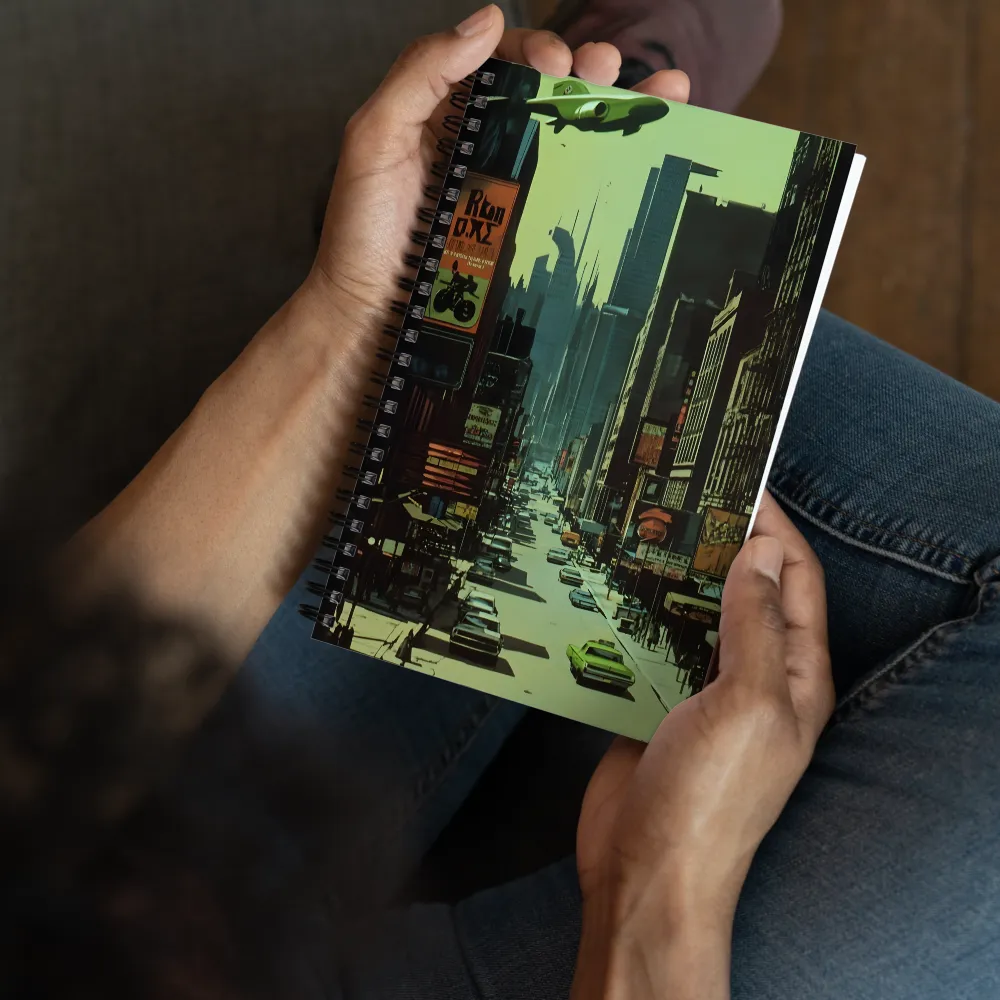 Futuristic Urban Metropolis 
 Spiral Notebook | 140 pages
