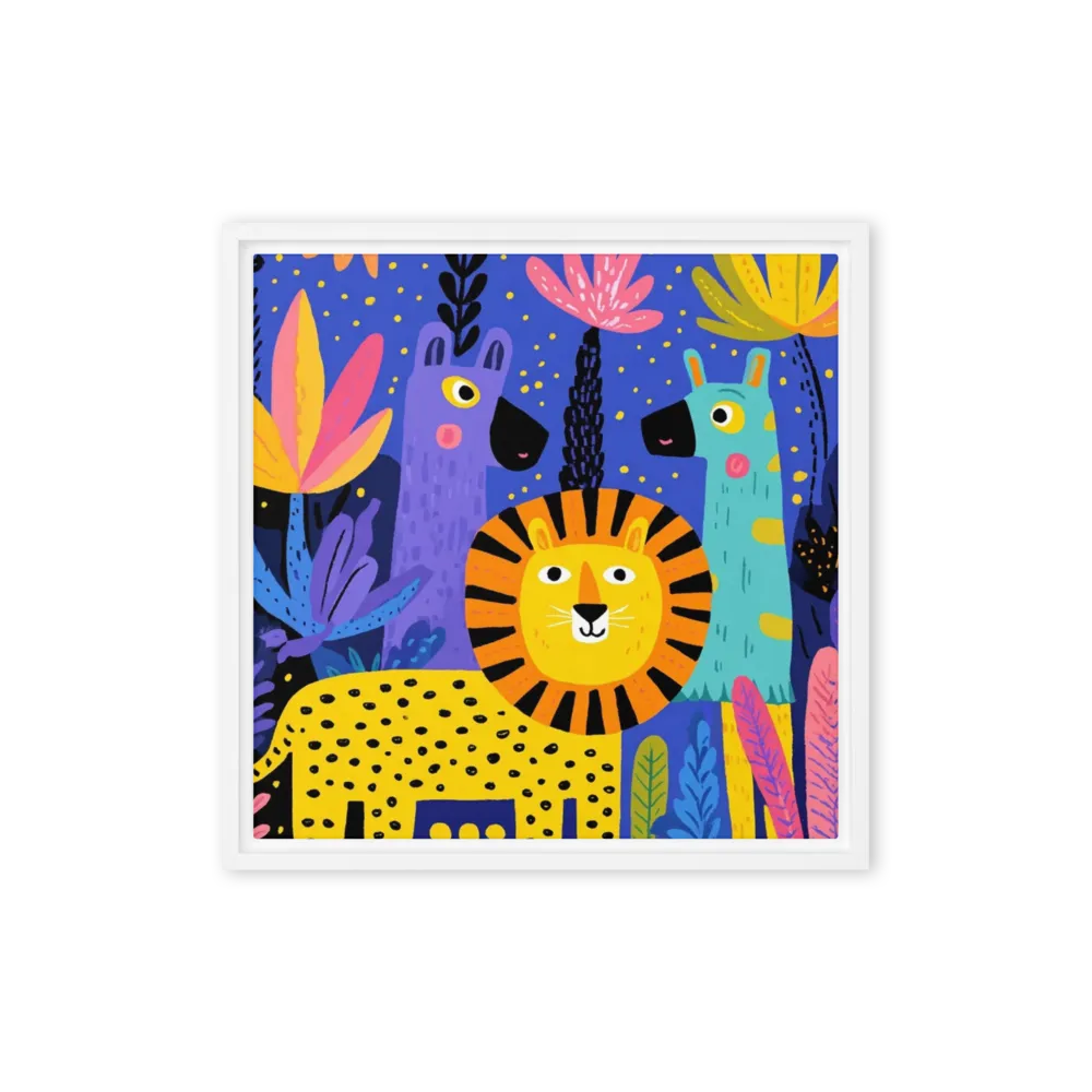 Jungle Gathering 
 Canvas | 10″x 10″