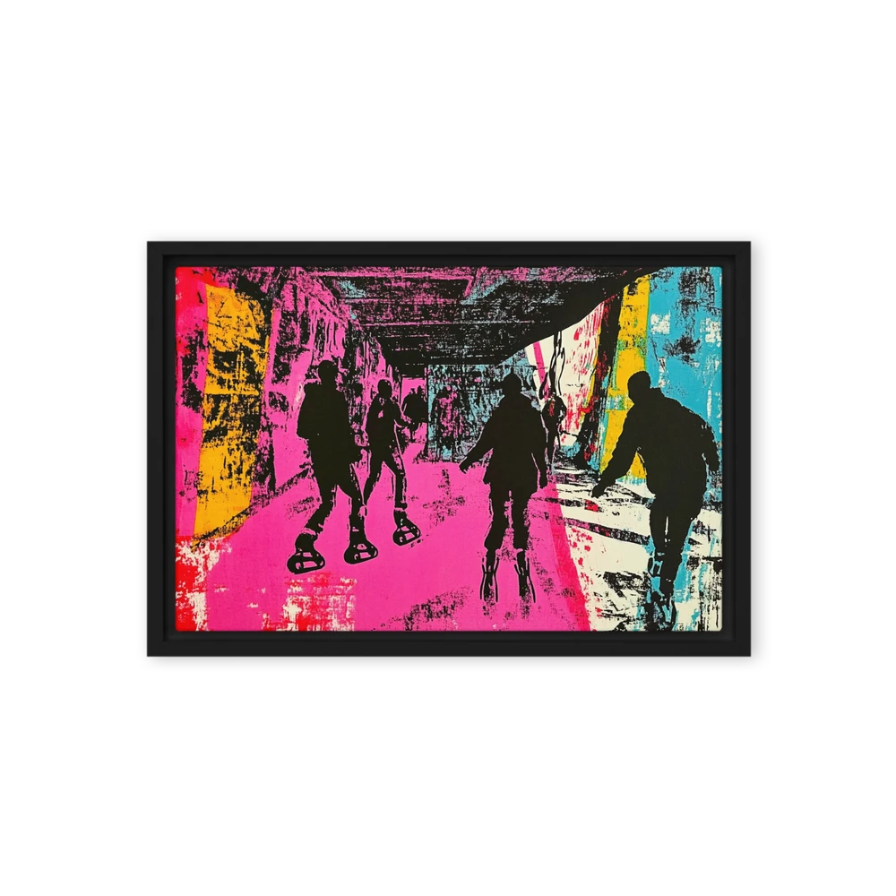 Neon Tunnel Rollers | Art Print