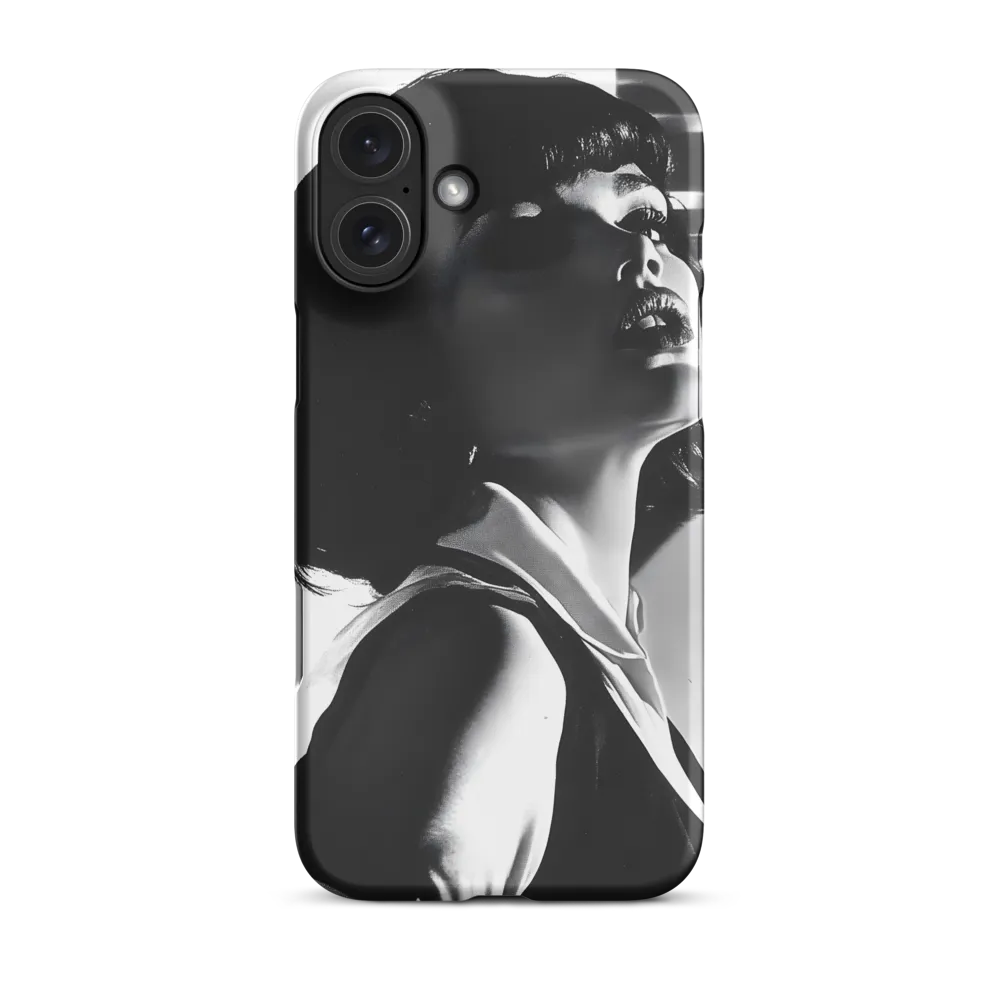 Vintage Black and White Portrait of Woman | Phone Case