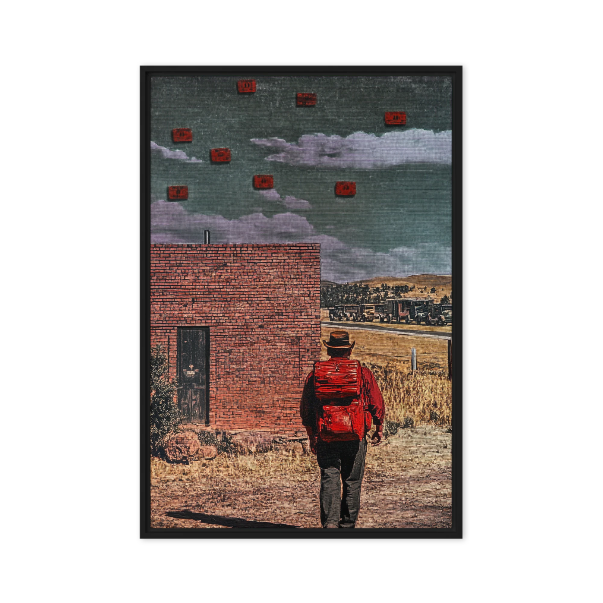The Wanderer's Surreal Path | Art Print