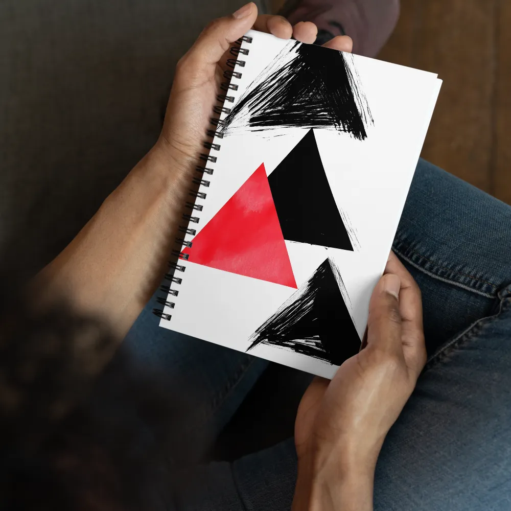 Geometric Brushstroke Composition 
 Spiral Notebook | 140 pages