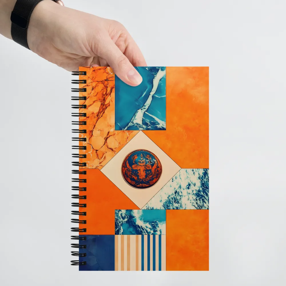 Contrasting Textures Collage 
 Spiral Notebook | 140 pages