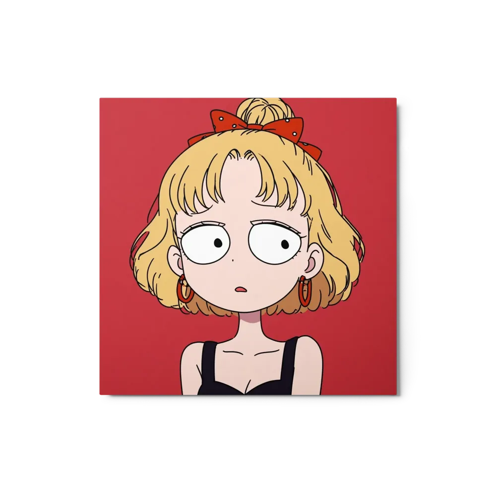 Blonde Anime Portrait | Art Print