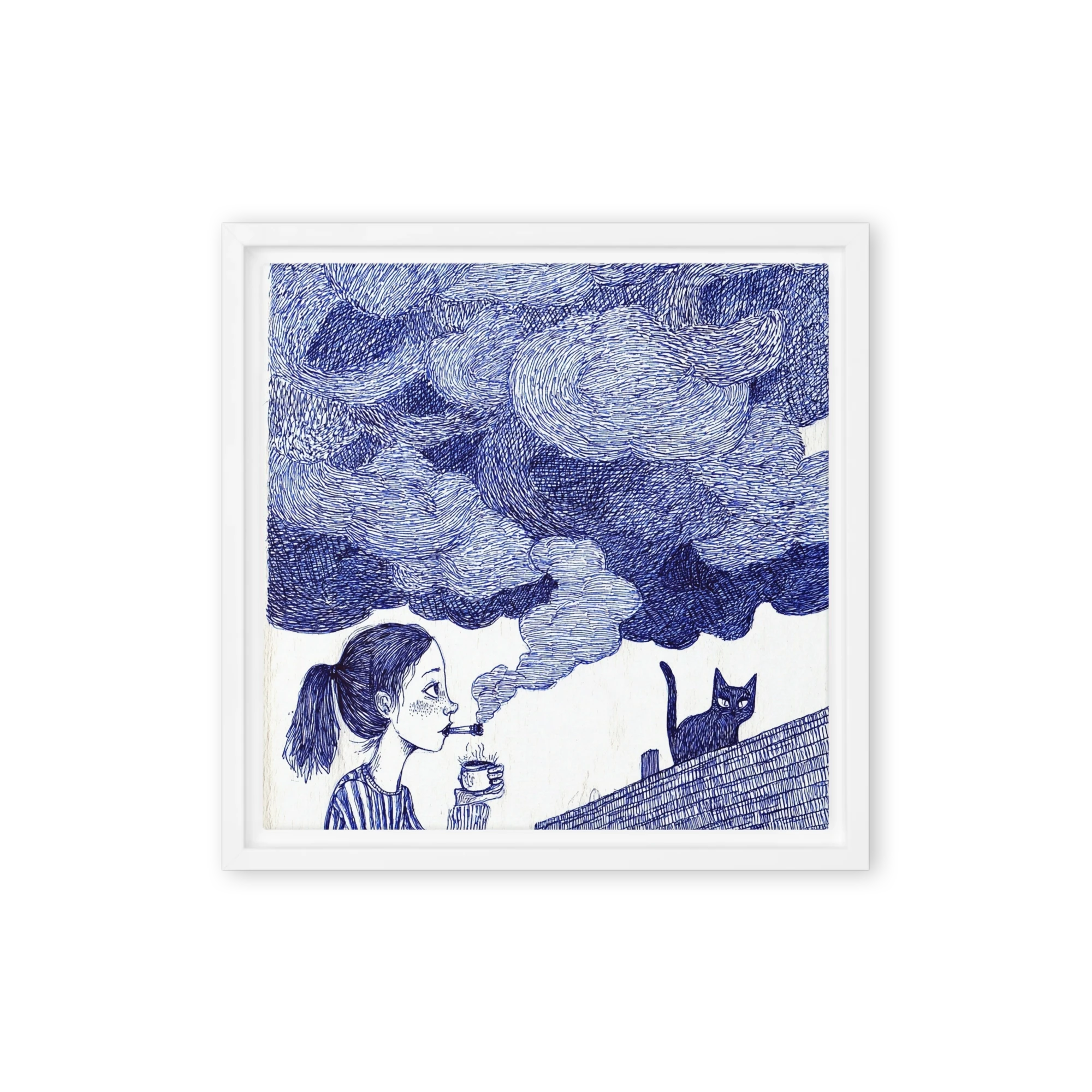 Rooftop Clouds and Coffee