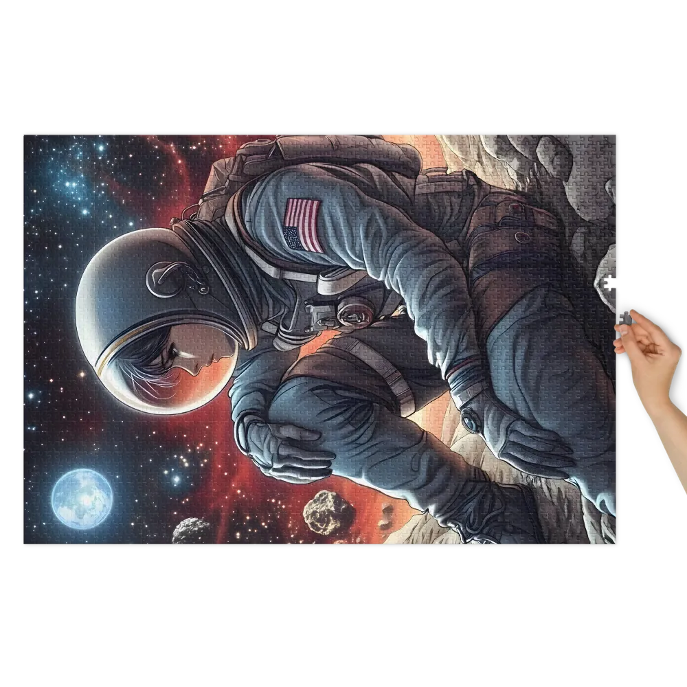 Solitude on an Alien World 
 Jigsaw Puzzle in Tin Box