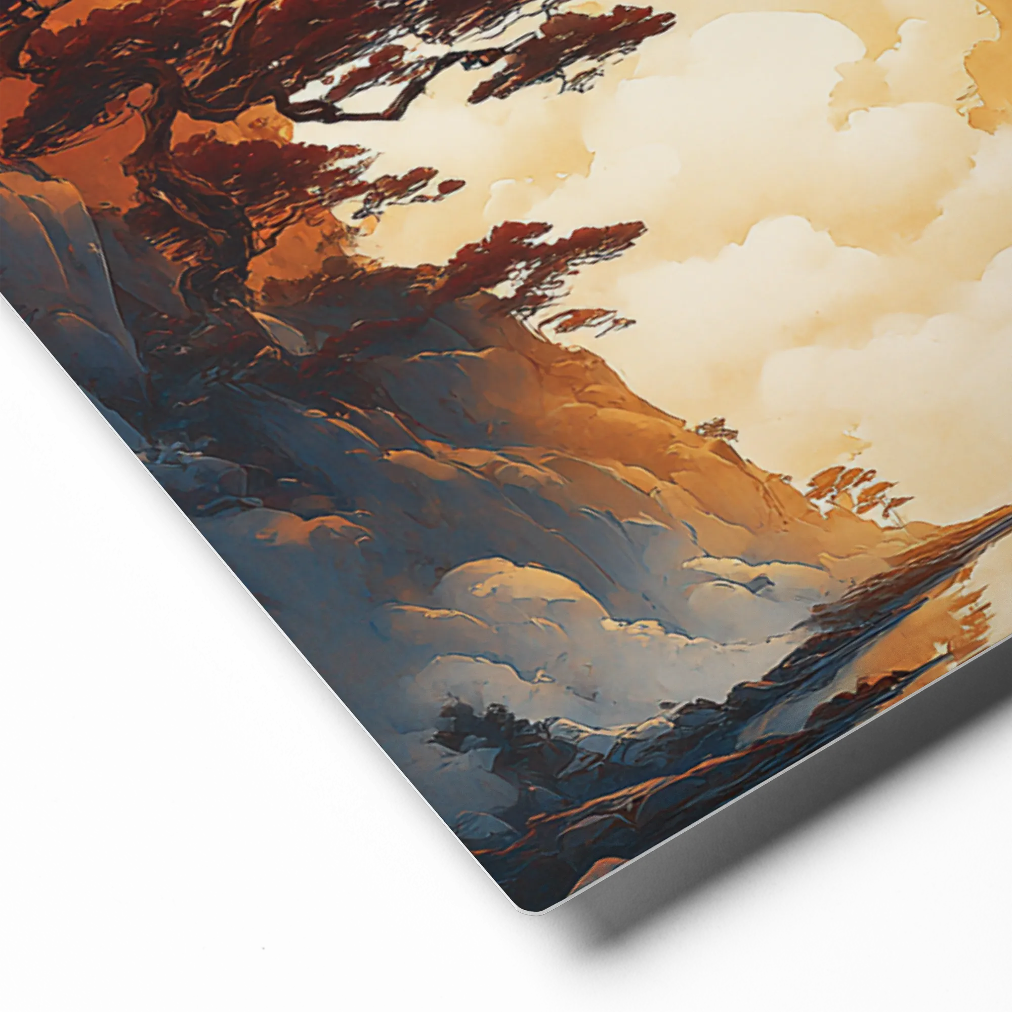 Golden River Canyon 
 Canvas with Brown Frame