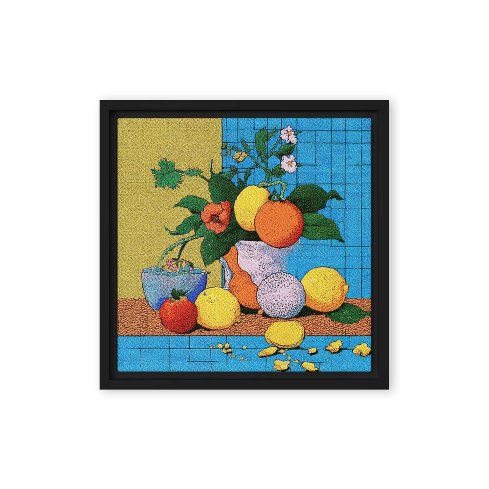 Pointillist Citrus Still Life | Art Print