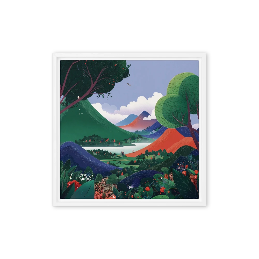 Vibrant Valley Hills | Art Print